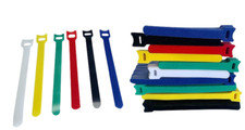6- Color Microfiber  Straps Hook Loop Reusable Fastening Cable  Ties Wholesale picture