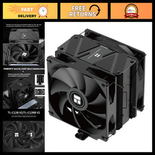 High-Performance CPU Air Cooler, 6 Heat Pipes, Dual PWM Fans, AM4/AM5/Intel Comp picture