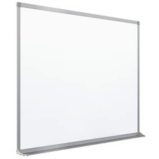 Whiteboard 72 W x 48 H Magnetic Dry Erase Porcelain Silver Quartet PPA406 Frame picture