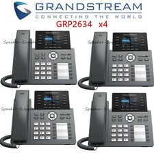 4 Pack Grandstream GRP2634 8-Line 4 SIP Office IP Phone PoE Bluetooth Gigabit picture