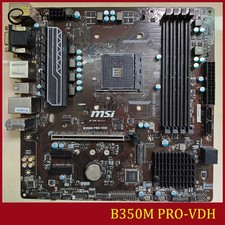 FOR MSI B350M PRO-VDH DDR4*4 AMD AM4 64GB VGA HDMI DVI-D m-ATX Ｍotherboard Test picture