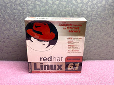 VINTAGE REDHAT LINUX 6.1 OPERATING SYSTEM AND CD'S FACTORY SEALED 1999 picture