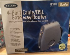 Belkin F5D52304 4-Port Cable/DSL Gateway Router Ethernet 10/100BT Gaming picture
