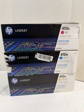 Genuine HP 410A OEM LaserJet Toner Cartridge Set of 3 Cyan, Magenta, Yellow picture