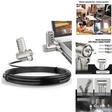 AboveTEK TL-280C 3-in-1 Laptop Cable Lock for K-Slot Nano Wedge - 4-Digit picture