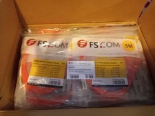 Lot Of 60+ - 5 meter OM1 Fiber Patch Cable 1GB Duplex Multimode Optic Cord 5m picture