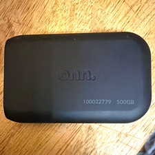 onn. 500GB Portable External HDD USB C Black (100022779) picture