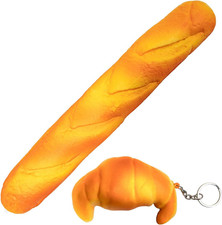 Soft Toast Bread Baguette Shape Anti-Skid Keyboard Wrist Rest Support & Mouse picture