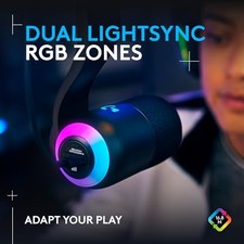 LOGITECH G YETI GX DYNAMIC RGB GAMING MICROPHONE, PODCAST MICROPHONE -  BLACK picture