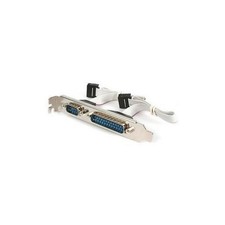 Dual Serial Port Bracket DB9 DB25 RS232 COM 9 Pin 25 Pin Male Ports picture