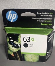 New HP 63 XL Black Ink Cartridge High Yield Genuine OEM Original Sealed picture