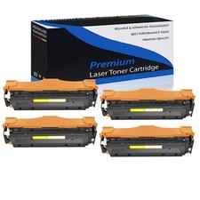 4 PK/Pack Yellow CC532A 304A Toner For HP LaserJet CP2020 CM2320 CP2025 MFP picture