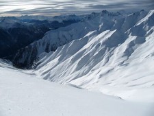 Landscape snow mountains nature winter snowy Custom Gaming Mat Desk picture