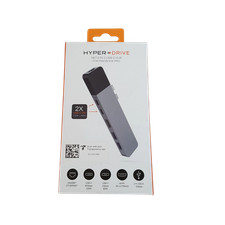 HyperDrive NET 6-in-2 Space Gray USB-C HDMI RJ45 Hub for MacBook Pro GN28N-GRAY picture