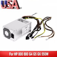 New PSU 550W Power Supply Fits HP Z2 Z1 800 880 G4 G5 G6 L75200-004 PA-5501-2 US picture