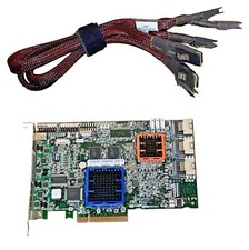 Adaptec ASR-31205/256MB RAID Controller 12 Port SATA/SAS inc 3x Cables picture