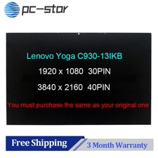Lenovo Yoga C930-13IKB Lcd Touch Screen w/ Bezel 13.9