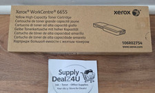 GENUINE Xerox 106R02754 Yellow Toner WorkCentre 6655 7500 Page OEM New Sealed picture