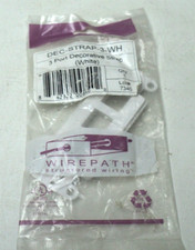 Wirepath DEC-STRAP-3-WH 3-Port Decorative Strap (White) picture