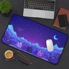 Stardew Valley Starry Night Desk Mat | Gaming Mousepad picture