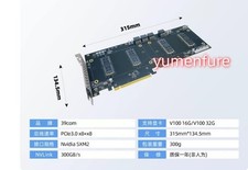 Nvidia V100 SXM2 Dual GPU 300Gb/s 16G/32G NVLink PCIe x8/x8  adapter card picture
