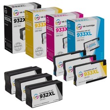LD © Reman Replacement HP 932Xl 933XL 6pk HY Ink CN053AN CN054 CN055 CN056 picture