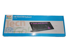 Tech & Go Full Size USB Keyboard Microsoft Windows Mac OS X New picture