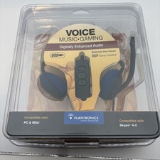 Plantronics Audio 646 DSP Stereo USB Headset Headband Music Gaming New picture