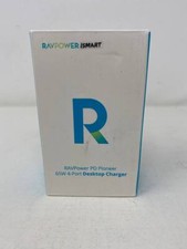 RavPower PD Pioneer 65W 4-Port Desktop Charger Station 2 USB-C 2 USB-A Ports picture