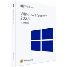 Windows Server 2025 Standard with 5 CALs, 16 Cores. Retail License, English. picture