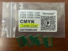 4 Toner Chips for Bizhub C227, C287, C367, C258, C308, C368 (Toner) Refill picture