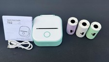 Phomemo T02 Portable Bluetooth Wireless Sticker Label Maker Printer with Paper picture