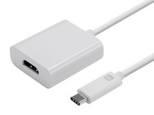 Monoprice USB-C to HDMI Adapter - White, Supports Up To 10Gbps Data Rate,USB 3.1 picture