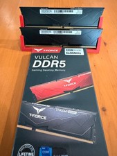 TeamGroup T-Force Vulcan DDR5 32GB (16GB x2) 5600 RAM Kit - FLBD516G5600HC32BK picture