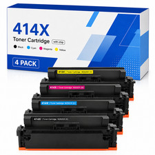 414X W2020X 4PK Toner Cartridges for M454dw M479fdw M480f M455dn M454dn M479fdn picture