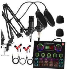 Podcast Equipment Bundle for 2 - V8mx Audio Interface with Voice - V8MAX Kit picture