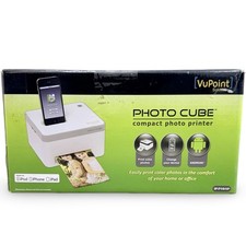 VuPoint Photo Cube Compact Photo Printer Open Box Complete IP-P10-VP picture