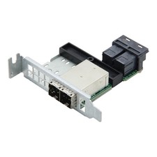 Supermicro AOM-SAS3-8I8E-LP 2x SFF-8643 to SFF-8644 Mini-SAS Low Profile Adapter picture