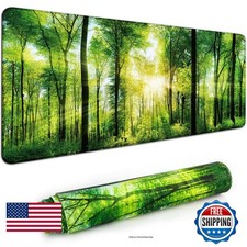 Wiabsi 35''×15.6'' XXL Extended Gaming Mouse Pad - Green Forest picture