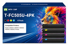 4PK T-FC505U Toner Cartridge Replacement for E-Studio 4505AC 5005AC picture