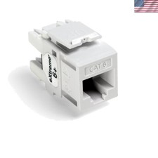 Extreme 6+ Cat 6 Ethernet QuickPort Connector - High-Speed Data Transfer, White picture