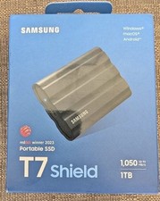 NEW Samsung T7 Shield 1TB External USB-C 3.2 Gen 2 Rugged Portable SSD Black picture
