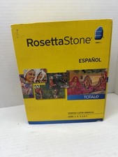 Rosetta Stone Spanish Levels 1-5  Box Set Complete Discs Headset PC From 2012 picture