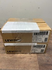 Lot of 4 Leviton - 003-5G596- U89 - CAT 5E Flat Panel 12- Port Patch Block picture