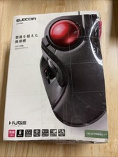 Elecom Wired Trackball 8 buttons Mouse HUGE TRACKBALL Black M-HT1URBK -new picture
