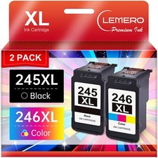 Canon 245XL 246XL Ink Cartridges Combo Pack Black Color High Yield Compatible picture