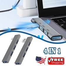 1/2x Aluminum USB C & USB Hub 4-in-1,USB 3.0,USB-C Ports for PC and More Devices picture