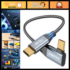 6 inch USB C for Thunderbolt 4 Cable 0.5FT, [Durable] 40Gbps High Speed Data picture