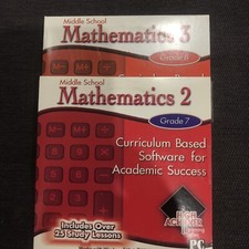 High Achiever Middle School Mathematics 2 & 3 - grades 7 & 8 - CD ROM picture