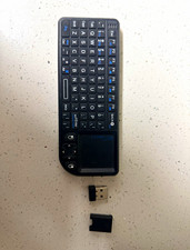 Rii Mini X1 Wireless Mini Keyboard Touchpad Pointer w/ USB Receiver, Black picture